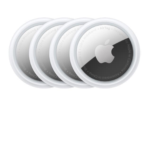 APPLE AIRTAG LOCALIZZATORE DI OGGETTI 4 Pz BIANCO SILVER